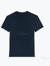 Cotton Crew Neck Short Sleeve T-Shirt Navy - TOM FORD - BALAAN 2