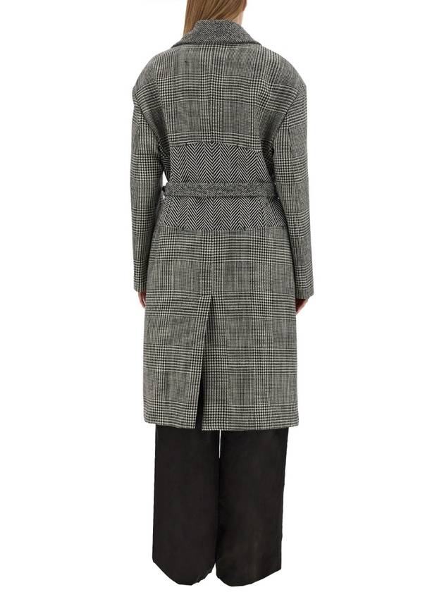 WOOL PATCHWORK COAT - TOM FORD - BALAAN 3