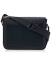 Alfred Leather Small Messenger Bag Black - BURBERRY - BALAAN 4