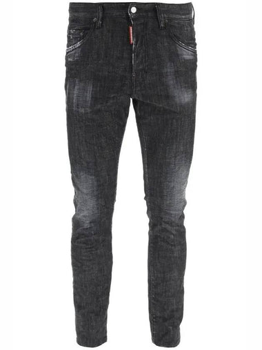 Men's Clean Wash Skater Jeans Black - DSQUARED2 - BALAAN 1