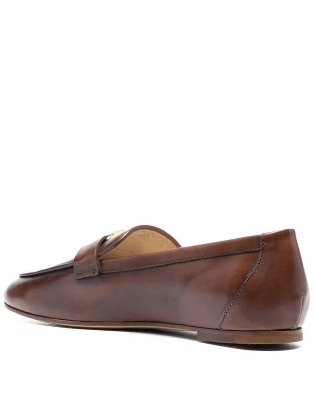 Tods T Timeless Leather Loafers Brown - TOD'S - BALAAN 4