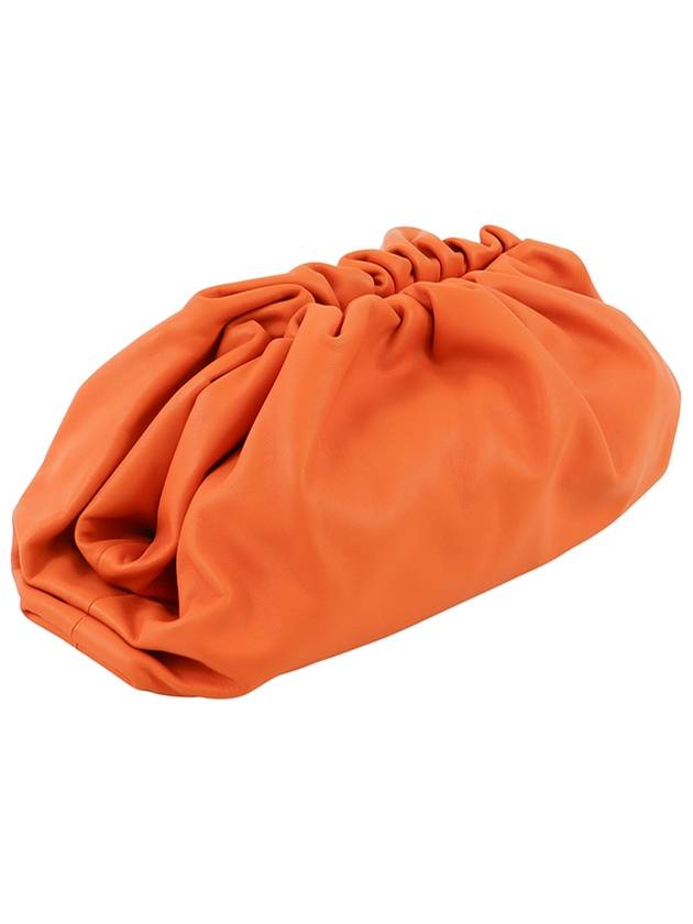 Napa Pouch Dumpling Clutch Bag Orange - BOTTEGA VENETA - BALAAN.