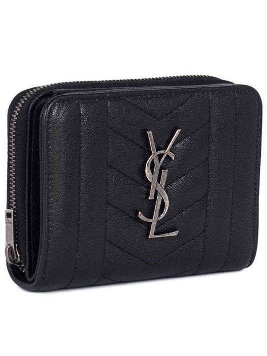 Monogram mixed bifold wallet 437470 BRMO4 1000 black - SAINT LAURENT - BALAAN 2