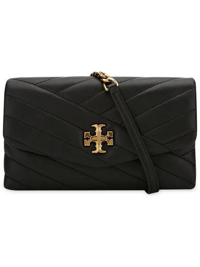 Kira Chevron Chain Long Wallet Black - TORY BURCH - BALAAN 2