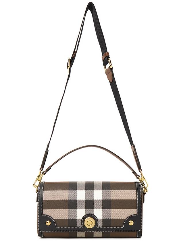 Note Leather Cross Bag Brown - BURBERRY - BALAAN 8