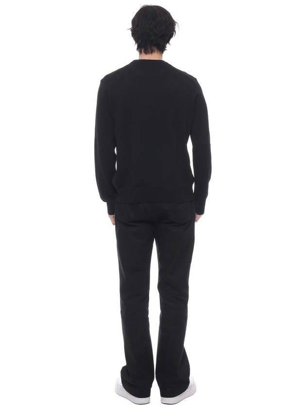 Bold Fox Head Wool Knit Top Black - MAISON KITSUNE - BALAAN 6