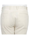 Men's Linen Viscose Straight Pants Ivory - THEORY - BALAAN 8