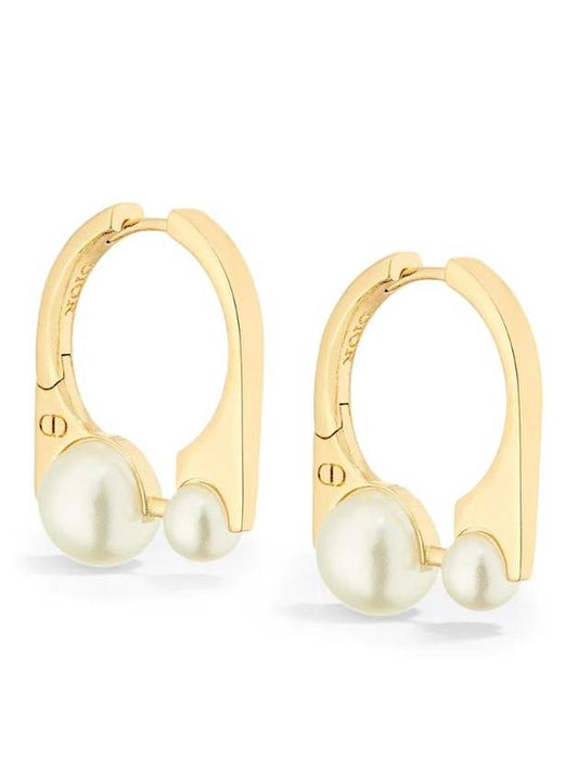 Christian SS24 Tribales New Look small earrings E3198WOMRS 301GOLDWHITE - DIOR - BALAAN 1