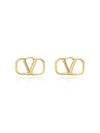 Valentino 2W2J0R23 MET CS4 J0R23 Garavani V logo earrings - RED VALENTINO - BALAAN 2