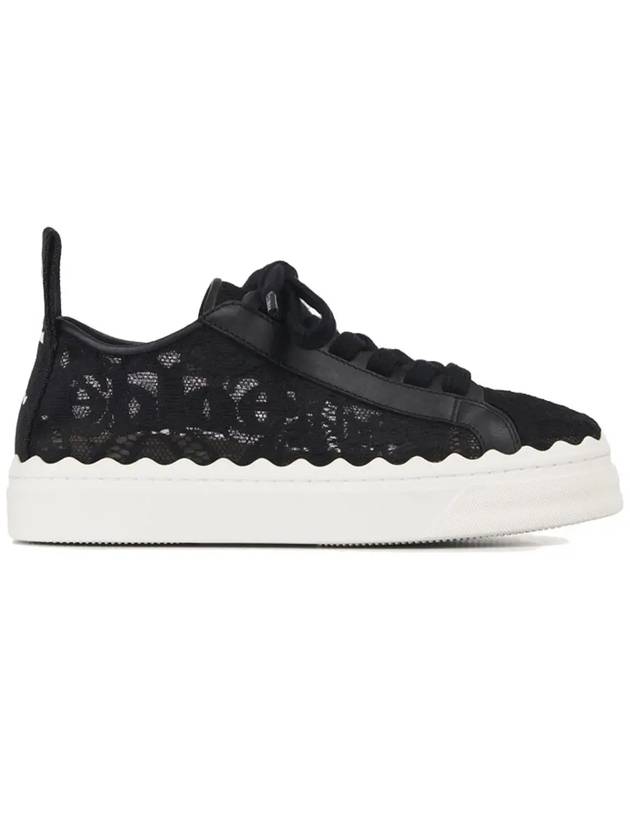 Lauren Lace Low Top Sneakers Black - CHLOE - BALAAN 3