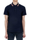 Pierson Polo Shirt Navy - BURBERRY - BALAAN 3