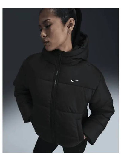 Sportswear Classic Padding Therma Fit Loose Hooded Jacket Black - NIKE - BALAAN 2