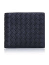 Intreciato Weaving Half Wallet Dark Navy - BOTTEGA VENETA - BALAAN 3