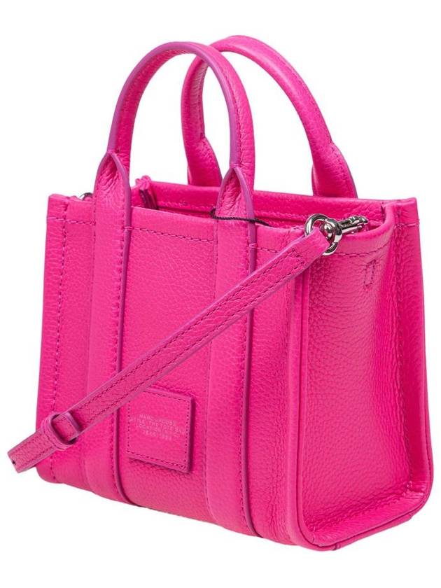 Mini Micro Leather Tote Bag Fuchsia - MARC JACOBS - BALAAN 4