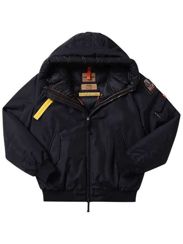 Gobi Core Hooded Down Bomber Jacket Black - PARAJUMPERS - BALAAN 4