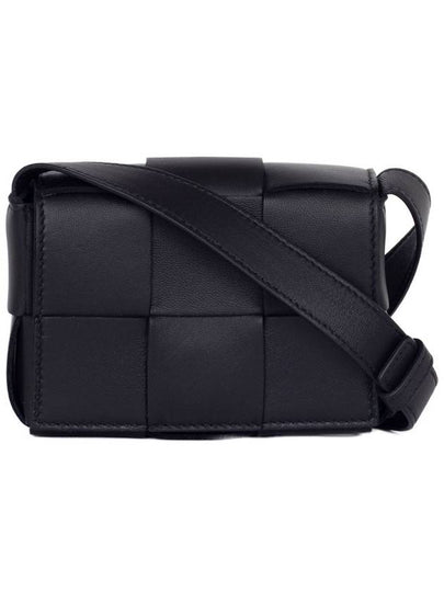 Intrecciato Cassette Small Cross Bag Black - BOTTEGA VENETA - BALAAN 2