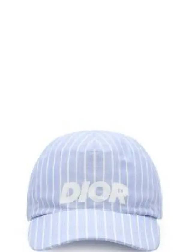 Logo Stripes Ball Cap Blue - DIOR - BALAAN 2