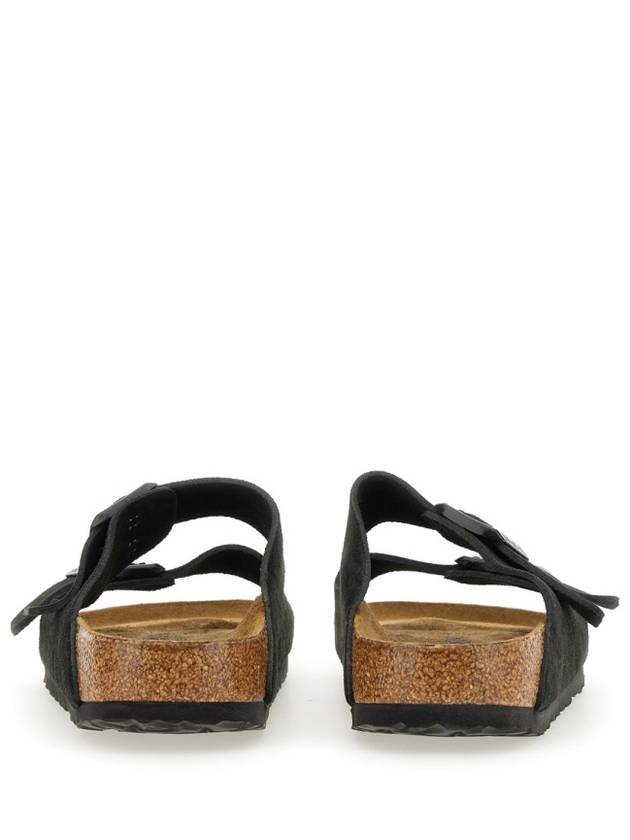 Arizona Soft Suede Slippers Black - BIRKENSTOCK - BALAAN 3