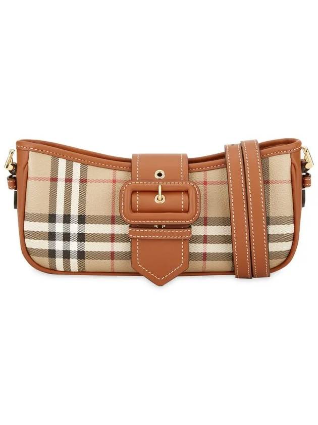 Buckle Strap Check Sling Shoulder Bag Beige - BURBERRY - BALAAN 2