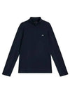 Luque Half Zip Up Mid Long Sleeve T-Shirt Navy - J.LINDEBERG - BALAAN 2