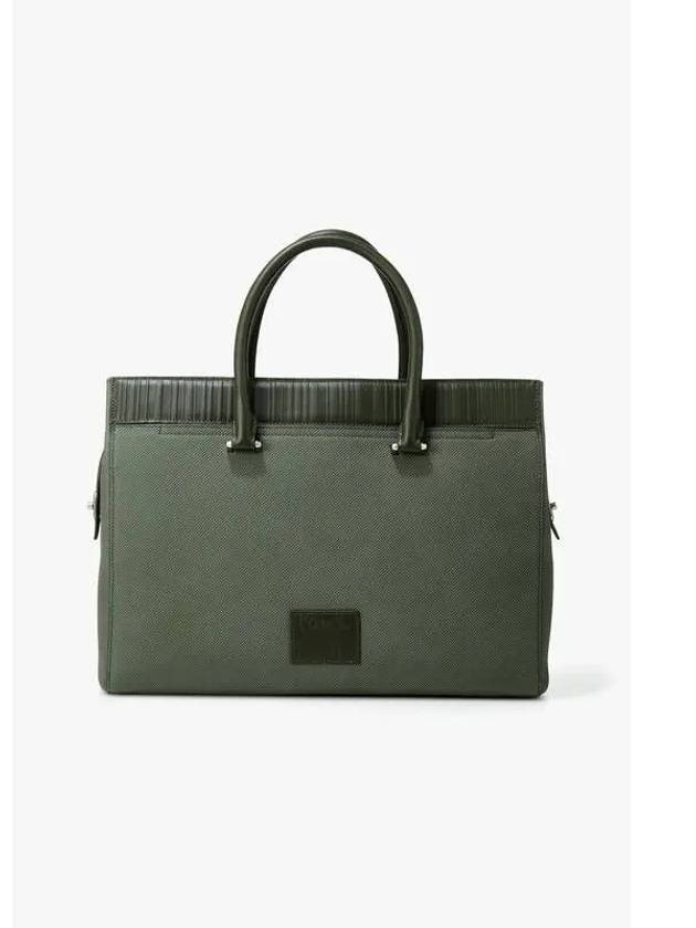 Textured Leather Square Folio Bag Green - PAUL SMITH - BALAAN 1