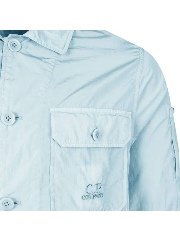 Chrome R Pocket Over Long Sleeve Shirt Blue - CP COMPANY - BALAAN 5