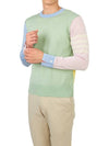 Classic 4 Bar Merino Wool Knit Top Green - THOM BROWNE - BALAAN.