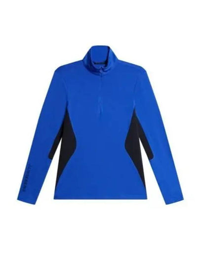 Cookies Mid Layer Quarter Zip Long Sleeve T-Shirt Club Blue - J.LINDEBERG - BALAAN 2