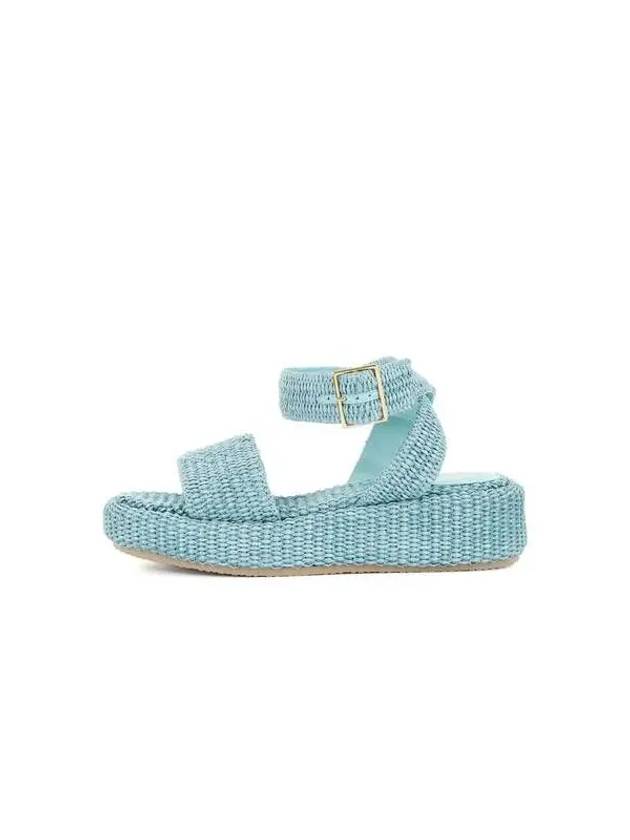 Women s Woven Ankle Strap Sandals Turquoise 270446 - EMPORIO ARMANI - BALAAN 1