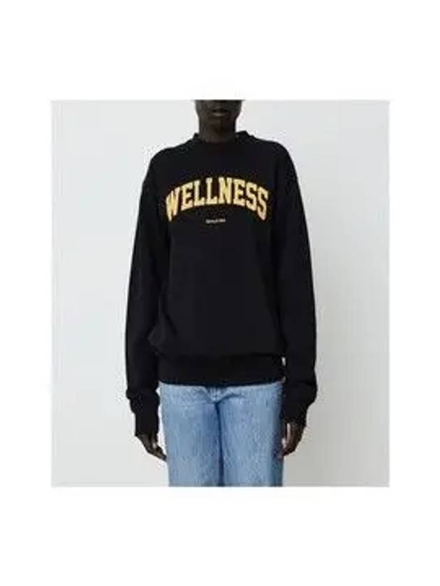 Wellness Logo Sweatshirt Black - SPORTY & RICH - BALAAN 10