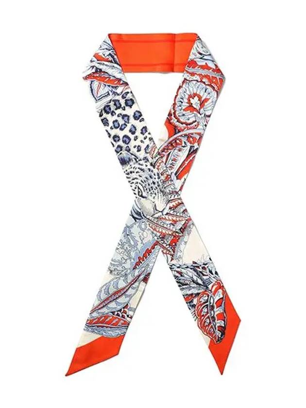 Togo Print Silk Scarf Orange - SALVATORE FERRAGAMO - BALAAN 3