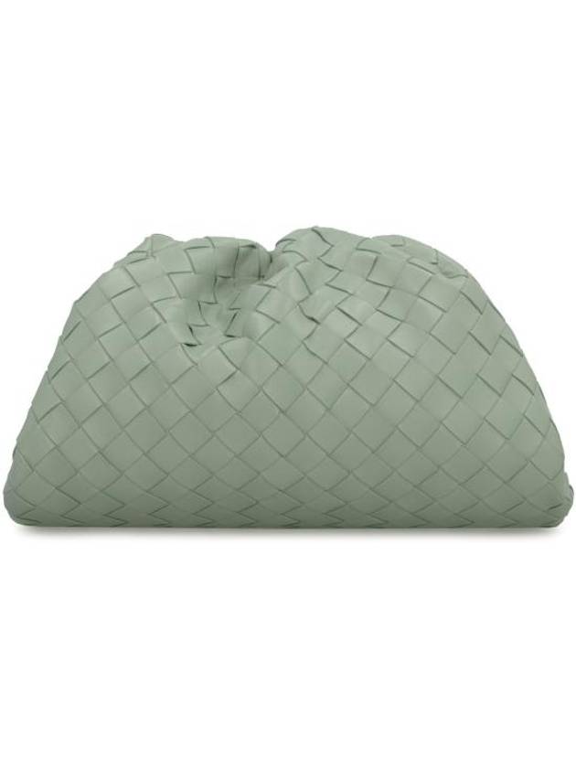 Intrecciato Small Leather Pouch Bag Mint - BOTTEGA VENETA - BALAAN 3