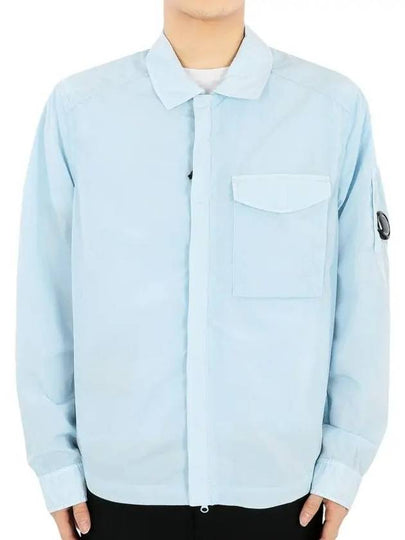 Chrome-R Pocket Over Long Sleeve Shirt Blue - CP COMPANY - BALAAN 2