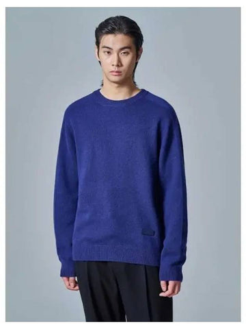 Wool Cash Round Neck Pullover Knit Royal Blue Domestic Product GM0024062829681 - JUUN.J - BALAAN 1