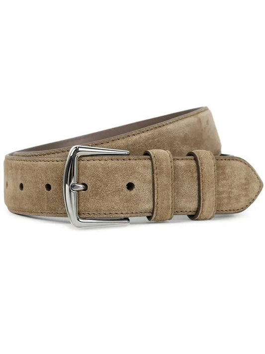 Alsavel Suede Belt Light Wood Smoke - LORO PIANA - BALAAN 1