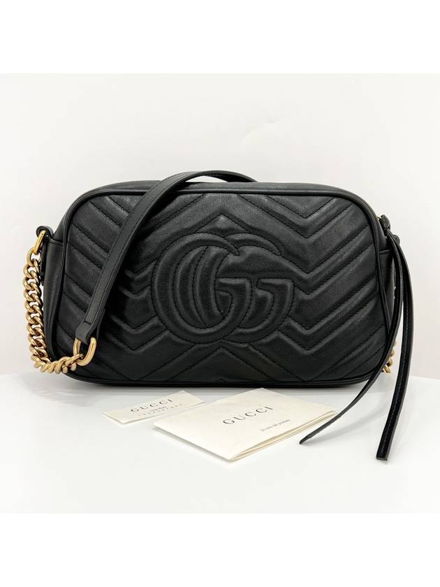 Matelasse GG small chain cross bag black - GUCCI - BALAAN 2