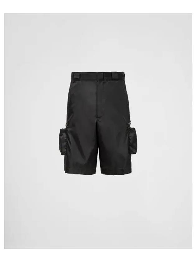 Re-Nylon Bermudas Shorts Black - PRADA - BALAAN 2