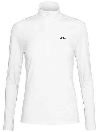 Lauryn Half Zip Mid Layer Long Sleeve T-Shirt White - J.LINDEBERG - BALAAN 2