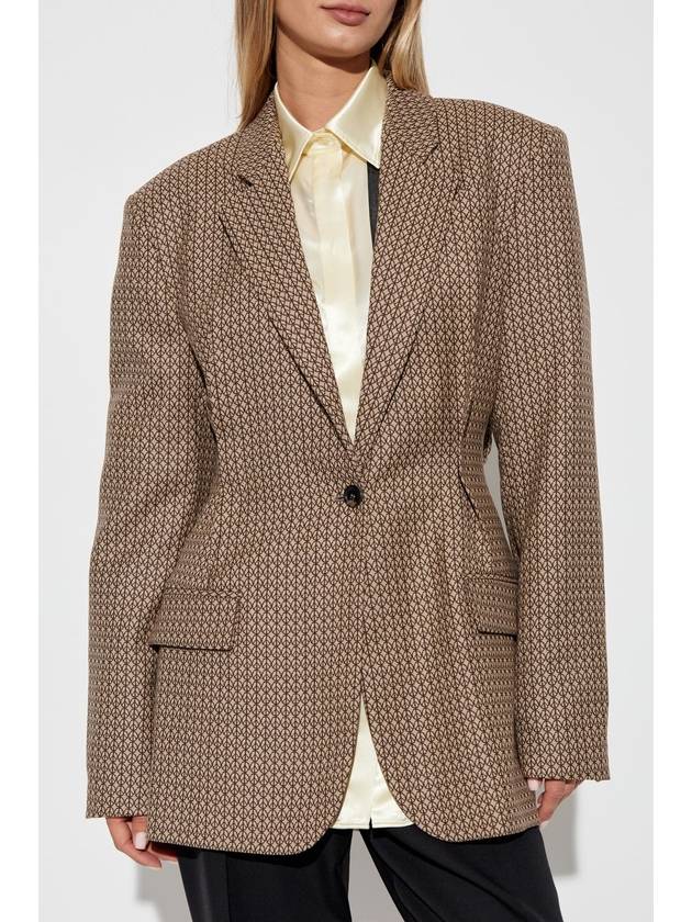 Moschino Wool Blazer, Women's, Beige - MOSCHINO - BALAAN 3