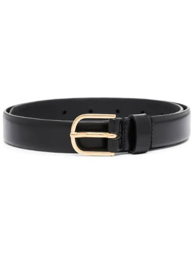 Slim Trouser Leather Belt Black - TOTEME - BALAAN 1