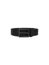 Intrecciato Leather Belt Black - BOTTEGA VENETA - BALAAN 2