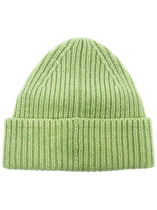 Mini fancy PANSY face beanie pale green melange - ACNE STUDIOS - BALAAN 2