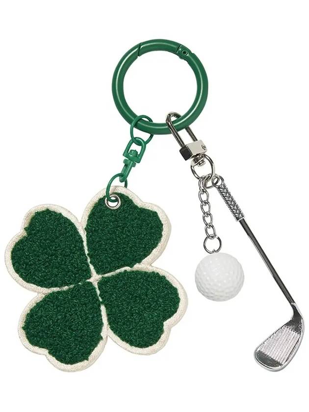 LaLa Clover Golf Keyring Charm Green - LALA SMILE - BALAAN 4