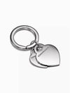 Double Heart Tag Key Holder Blue Silver - TIFFANY & CO. - BALAAN.