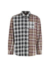 patchwork long sleeve shirt - LOEWE - BALAAN.