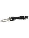 Intrecciato Leather Key Holder Black - BOTTEGA VENETA - BALAAN 3