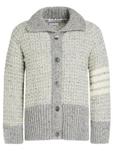 4 bar stripe mohair tweed women s cardigan FKC553A Y1506 055 1126975 - THOM BROWNE - BALAAN 1