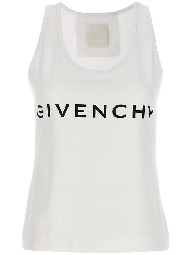 Short Sleeve T-Shirt BW70AZ3YAC116 White Black - GIVENCHY - BALAAN 2