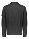 Light Wool Crewneck Knit Top Dark Grey - STONE ISLAND - BALAAN 6