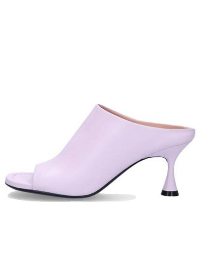 Open Toe Leather Sandals Heels Lilac - ACNE STUDIOS - BALAAN 2